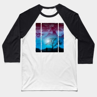 Fierce Sky - Surreal Night Scene Baseball T-Shirt